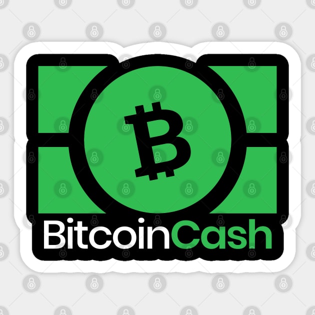 Bitcoin cash Crypto Bitcoincash BCH Token BHC Cryptocurrency coin Token Sticker by JayD World